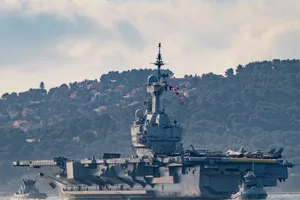 Tàu sân bay Charles de Gaulle của Pháp. Ảnh: HẢI QUÂN PHÁP 