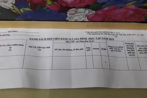 “Gia đình học tập” mà các chủ hộ đang phải đăng ký là gì?