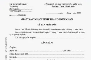 Quy định mới về giá trị của giấy xác nhận tình trạng hôn nhân