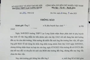Hiệu trưởng có được 'từ chối công tác giáo dục' với học sinh khi phụ huynh không hợp tác?