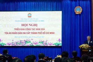 TAND hai cấp TP.HCM đứng đầu cả nước về xét xử trực tuyến