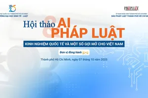 Trường ĐH Kinh tế - Luật và Báo Pháp Luật TP.HCM tổ chức Hội thảo quốc gia về "AI và pháp luật"