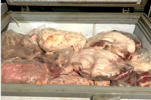 120 kg thịt heo thối trữ trong tủ cấp đông hơn 10 ngày