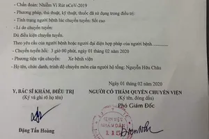 Thực hư BV Nhân dân 115 chuyển 1 ca bệnh nhiễm Corona 