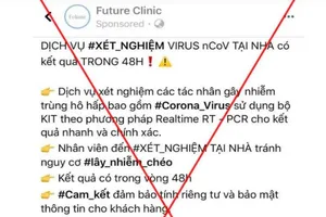 Phòng khám quảng cáo xét nghiệm COVID-19 bị 'sờ gáy'