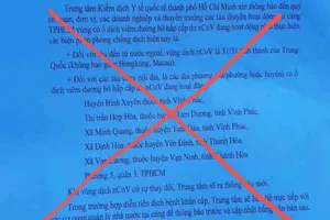 TP.HCM hủy công văn cập nhật vùng dịch COVID-19