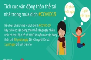 Vận động thân thể tại nhà tăng cường sức khỏe chống dịch