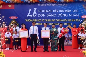 Trường tiểu học đầu tiên ở quận 12 TP.HCM đạt chuẩn quốc gia mức độ 2