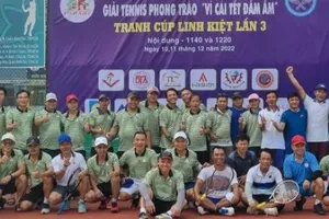 TP.HCM: Giải tennis “Vì cái Tết đầm ấm” chăm lo người nghèo