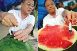 Dưa hấu tiêm hoá chất là tin đồn ác ý