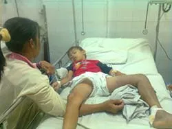  Cứu sống trẻ trèo cây hái mận bị rắn lục cắn