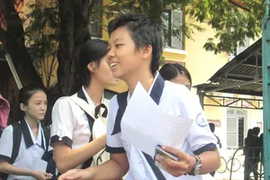 Nhiều học sinh nhận định đề toán tương đối vừa sức