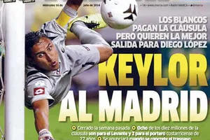 Thủ thành Keylor Navas gia nhập Real Madrid