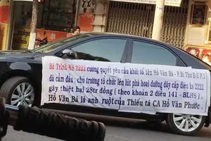 Không xử lý hình sự vụ căng băng rôn bêu phó bí thư phường