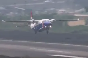 Clip hình ảnh cuối cùng của CASA 212 trước khi gặp nạn