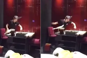 Clip: Trố mắt với kiểu lau bàn nhanh như chớp