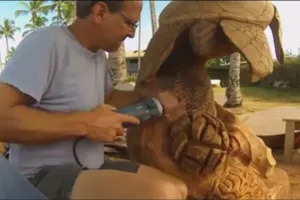 Đây là cách nghệ nhân tạo ra 1 con rùa gỗ