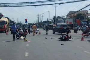 Chống trả lực lượng chức năng sau khi gây tai nạn giao thông