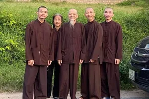 Bị can Lê Thị Thu Vân trong vụ án tịnh thất bồng lai ra trình diện