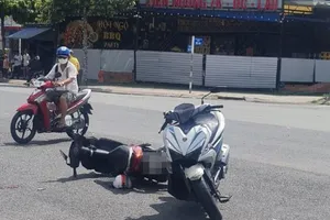 Thanh niên trộm xe máy rồi bỏ chạy gây tai nạn