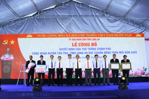 Long An có huyện thứ 2 đạt chuẩn nông thôn mới
