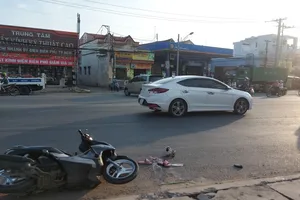 Va chạm với xe ben, người phụ nữ mang thai 6 tháng nhập viện