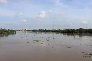 Lật xuồng máy, một thanh niên mất tích trên Sông Vàm Cỏ Tây 