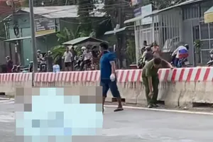 Nam thanh niên điều khiển xe máy va vào dải phân cách tử vong
