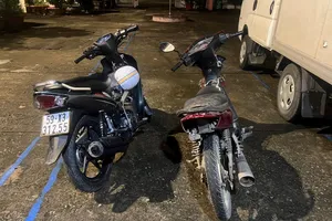 Bắt hai tên trộm xe máy liên tỉnh