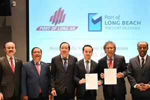 Cảng Quốc tế Long An ký kết hợp tác với cảng biển hàng đầu của Mỹ 
