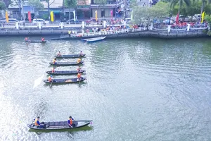 Sôi nổi giải đua xuồng ba lá tỉnh Long An lần thứ I năm 2024