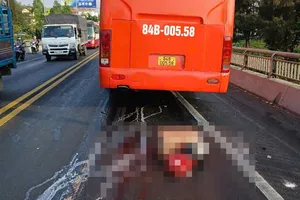 Va chạm giao thông chết người trên cầu Rạch Miễu, giao thông ùn ứ kéo dài