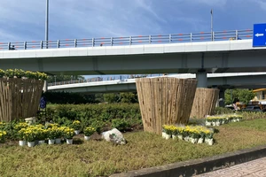 TP.HCM trang trí vòng xoay Nguyễn Thái Sơn với phong cách 'bồ lúa đầy' để đón Tết 