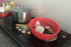 Xíu nữa đốt nhà vì để rổ nhựa trên bếp điện 