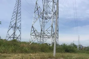 Nam thanh niên leo cột điện cao thế ở Đà Nẵng