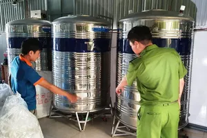 Đà Nẵng: 1 cơ sở dùng giếng khoan sản xuất nước đóng bình