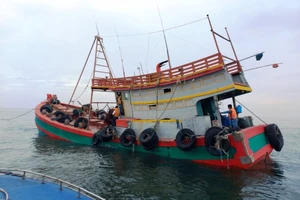 1 tàu chở hơn 150.000 lít dầu DO không rõ nguồn gốc