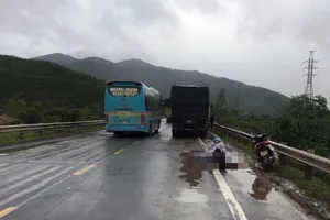 Hiện trường vụ tai nạn. Ảnh: H.H