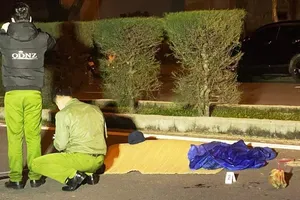 Hiện trường vụ tai nạn.