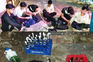 Nổ súng bắt nhóm thanh niên chuẩn bị 'bom xăng' đi đánh nhau