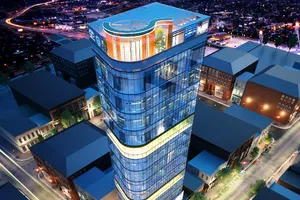 CT. Plaza Phố Wall cất nóc sau 10 tháng thi công