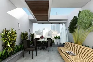 Ngôi nhà 4 tầng ngập tràn mảng xanh đẹp mê ly