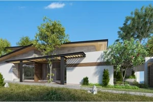 Ngôi nhà 1 tầng hòa quyện với thiên nhiên