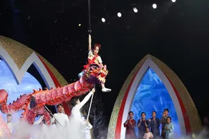 Tiếu lâm tứ trụ nhí: Độc đáo với Đại chiến rồng mưa 