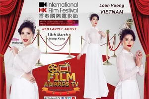 Hoa hậu Loan Vương tham gia LHP Quốc tế Hong Kong