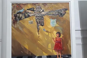 Nét thơ ở triển lãm toàn quốc mỹ thuật về chiến tranh quân đội