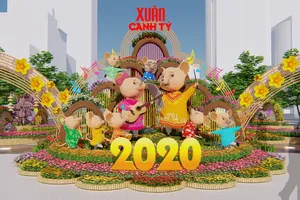 Đường hoa tết 2020: Lần đầu tiên rừng xuất hiện trên phố đi bộ