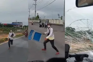 Thanh niên say rượu đập vỡ kính xe cứu thương có thể bị truy cứu trách nhiệm hình sự