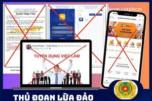 Công an TP.HCM cảnh báo thủ đoạn giả mạo doanh nghiệp tuyển dụng việc làm