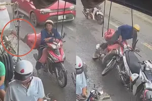 Đạp ngã người và xe khi có ô tô đang lao tới: Phải chịu trách nhiệm ra sao?